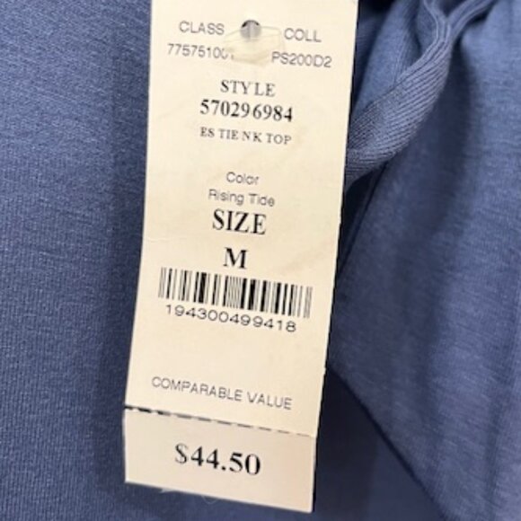 NWT WHBM Tie Neck Top Sz. Med White House Black Market - Picture 2 of 6